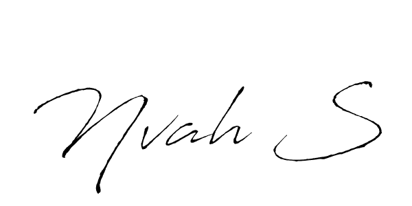 Similarly Antro_Vectra is the best handwritten signature design. Signature creator online .You can use it as an online autograph creator for name Nvah S. Nvah S signature style 6 images and pictures png