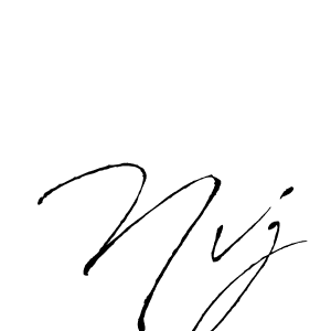 This is the best signature style for the Nvj name. Also you like these signature font (Antro_Vectra). Mix name signature. Nvj signature style 6 images and pictures png