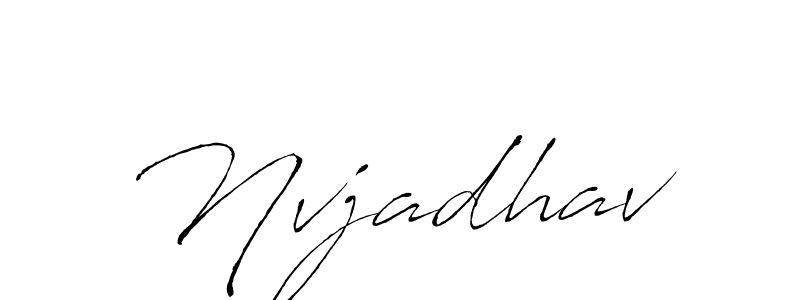 Use a signature maker to create a handwritten signature online. With this signature software, you can design (Antro_Vectra) your own signature for name Nvjadhav. Nvjadhav signature style 6 images and pictures png