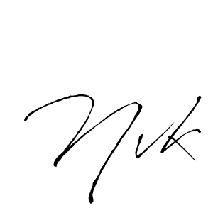 Design your own signature with our free online signature maker. With this signature software, you can create a handwritten (Antro_Vectra) signature for name Nvk. Nvk signature style 6 images and pictures png