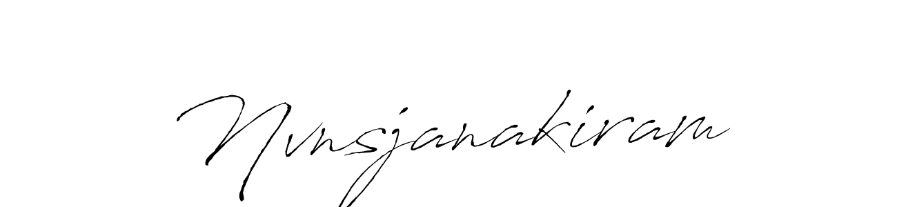 Nvnsjanakiram stylish signature style. Best Handwritten Sign (Antro_Vectra) for my name. Handwritten Signature Collection Ideas for my name Nvnsjanakiram. Nvnsjanakiram signature style 6 images and pictures png