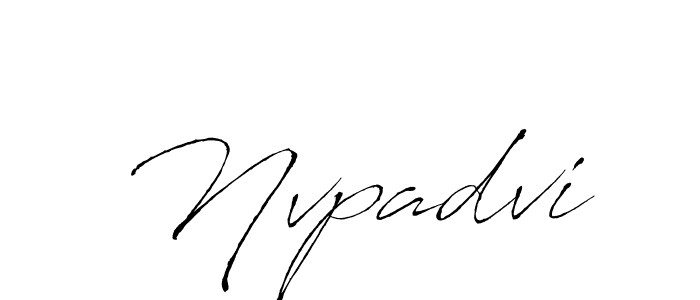 Use a signature maker to create a handwritten signature online. With this signature software, you can design (Antro_Vectra) your own signature for name Nvpadvi. Nvpadvi signature style 6 images and pictures png