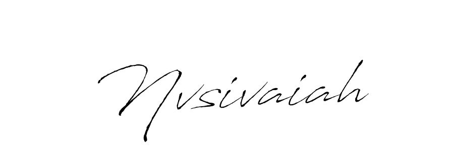 Create a beautiful signature design for name Nvsivaiah. With this signature (Antro_Vectra) fonts, you can make a handwritten signature for free. Nvsivaiah signature style 6 images and pictures png