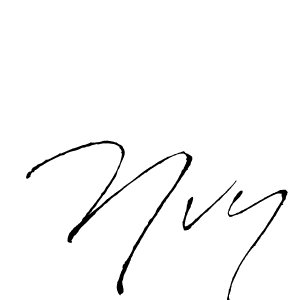 Design your own signature with our free online signature maker. With this signature software, you can create a handwritten (Antro_Vectra) signature for name Nvy. Nvy signature style 6 images and pictures png