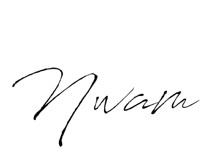 Create a beautiful signature design for name Nwam. With this signature (Antro_Vectra) fonts, you can make a handwritten signature for free. Nwam signature style 6 images and pictures png
