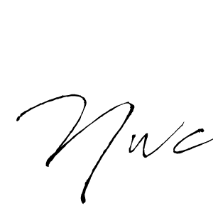 Nwc stylish signature style. Best Handwritten Sign (Antro_Vectra) for my name. Handwritten Signature Collection Ideas for my name Nwc. Nwc signature style 6 images and pictures png