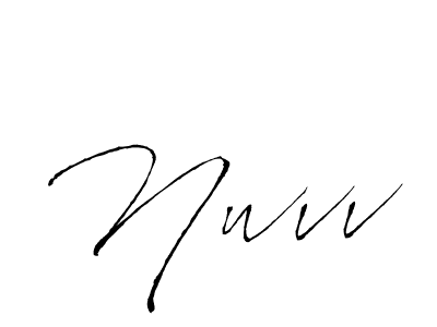 Antro_Vectra is a professional signature style that is perfect for those who want to add a touch of class to their signature. It is also a great choice for those who want to make their signature more unique. Get Nwvv name to fancy signature for free. Nwvv signature style 6 images and pictures png