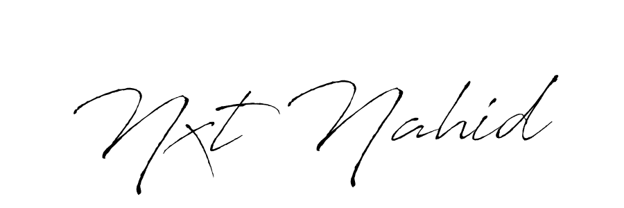 Also You can easily find your signature by using the search form. We will create Nxt Nahid name handwritten signature images for you free of cost using Antro_Vectra sign style. Nxt Nahid signature style 6 images and pictures png