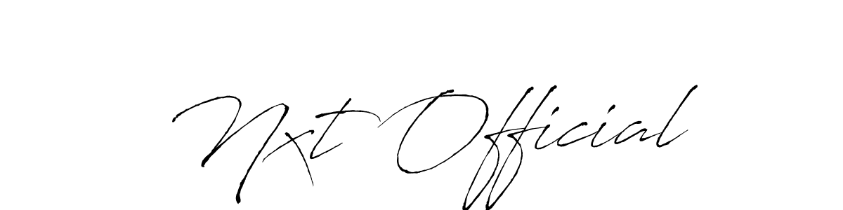 How to Draw Nxt Official signature style? Antro_Vectra is a latest design signature styles for name Nxt Official. Nxt Official signature style 6 images and pictures png