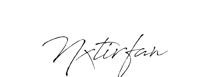 Make a beautiful signature design for name Nxtirfan. With this signature (Antro_Vectra) style, you can create a handwritten signature for free. Nxtirfan signature style 6 images and pictures png