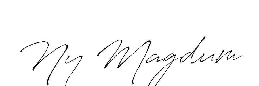 Also You can easily find your signature by using the search form. We will create Ny Magdum name handwritten signature images for you free of cost using Antro_Vectra sign style. Ny Magdum signature style 6 images and pictures png
