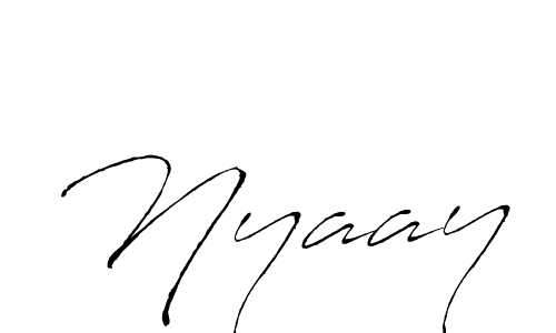 Nyaay stylish signature style. Best Handwritten Sign (Antro_Vectra) for my name. Handwritten Signature Collection Ideas for my name Nyaay. Nyaay signature style 6 images and pictures png