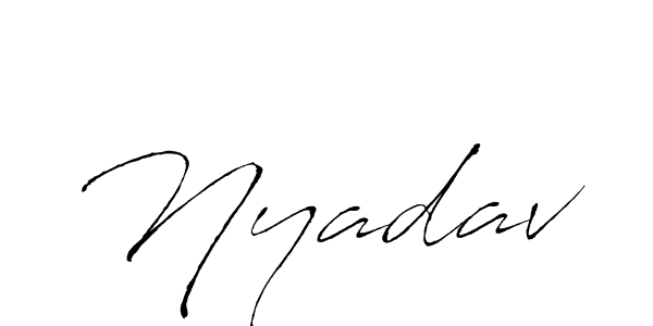 Make a beautiful signature design for name Nyadav. With this signature (Antro_Vectra) style, you can create a handwritten signature for free. Nyadav signature style 6 images and pictures png