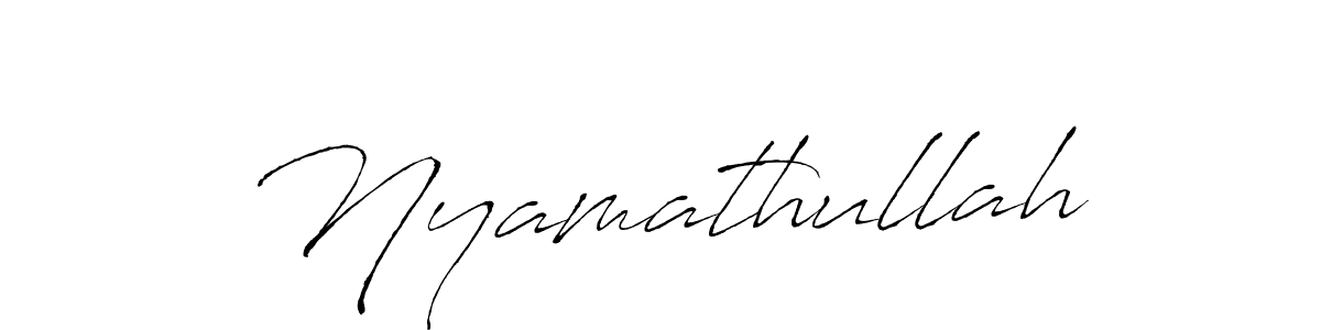 You should practise on your own different ways (Antro_Vectra) to write your name (Nyamathullah) in signature. don't let someone else do it for you. Nyamathullah signature style 6 images and pictures png