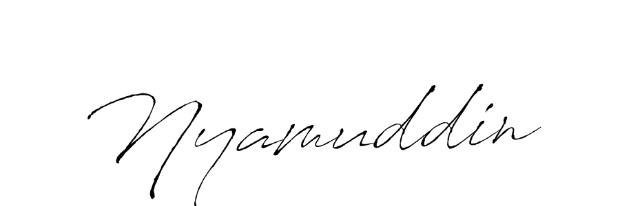 It looks lik you need a new signature style for name Nyamuddin. Design unique handwritten (Antro_Vectra) signature with our free signature maker in just a few clicks. Nyamuddin signature style 6 images and pictures png