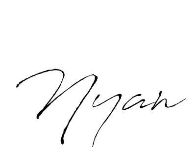 Also we have Nyan name is the best signature style. Create professional handwritten signature collection using Antro_Vectra autograph style. Nyan signature style 6 images and pictures png