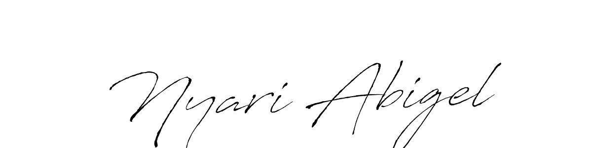 You should practise on your own different ways (Antro_Vectra) to write your name (Nyari Abigel) in signature. don't let someone else do it for you. Nyari Abigel signature style 6 images and pictures png