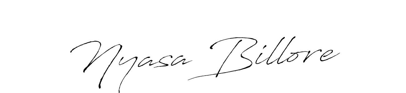 How to make Nyasa Billore signature? Antro_Vectra is a professional autograph style. Create handwritten signature for Nyasa Billore name. Nyasa Billore signature style 6 images and pictures png