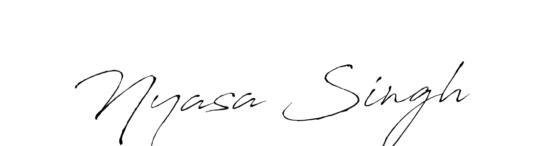 It looks lik you need a new signature style for name Nyasa Singh. Design unique handwritten (Antro_Vectra) signature with our free signature maker in just a few clicks. Nyasa Singh signature style 6 images and pictures png