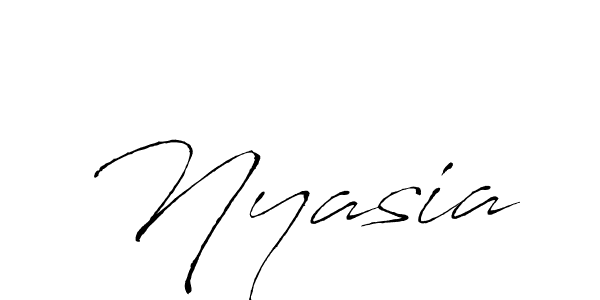 How to make Nyasia name signature. Use Antro_Vectra style for creating short signs online. This is the latest handwritten sign. Nyasia signature style 6 images and pictures png