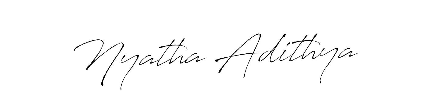 Also we have Nyatha Adithya name is the best signature style. Create professional handwritten signature collection using Antro_Vectra autograph style. Nyatha Adithya signature style 6 images and pictures png