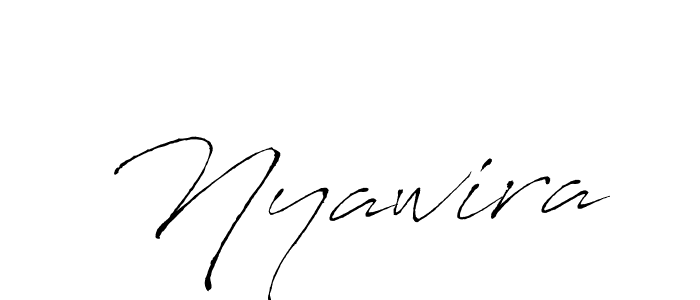 How to make Nyawira signature? Antro_Vectra is a professional autograph style. Create handwritten signature for Nyawira name. Nyawira signature style 6 images and pictures png