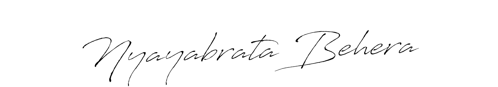 It looks lik you need a new signature style for name Nyayabrata Behera. Design unique handwritten (Antro_Vectra) signature with our free signature maker in just a few clicks. Nyayabrata Behera signature style 6 images and pictures png