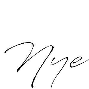 How to make Nye name signature. Use Antro_Vectra style for creating short signs online. This is the latest handwritten sign. Nye signature style 6 images and pictures png