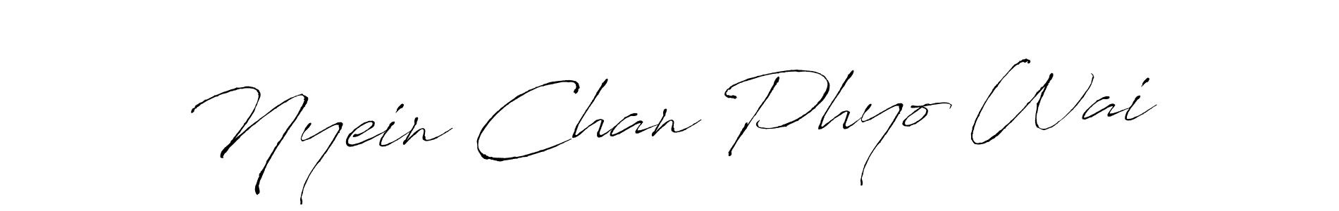 How to make Nyein Chan Phyo Wai signature? Antro_Vectra is a professional autograph style. Create handwritten signature for Nyein Chan Phyo Wai name. Nyein Chan Phyo Wai signature style 6 images and pictures png