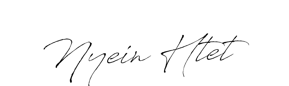 Nyein Htet stylish signature style. Best Handwritten Sign (Antro_Vectra) for my name. Handwritten Signature Collection Ideas for my name Nyein Htet. Nyein Htet signature style 6 images and pictures png