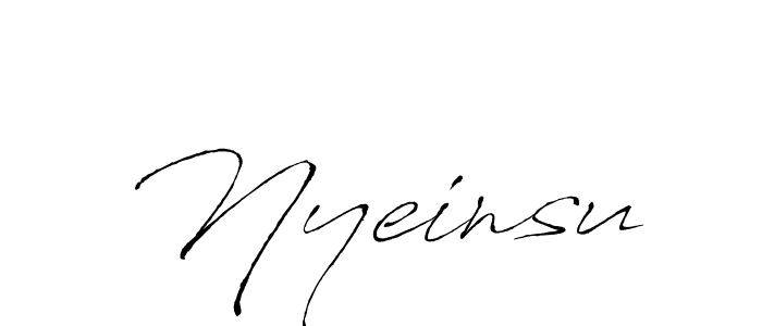 Once you've used our free online signature maker to create your best signature Antro_Vectra style, it's time to enjoy all of the benefits that Nyeinsu name signing documents. Nyeinsu signature style 6 images and pictures png