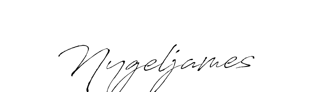 Nygeljames stylish signature style. Best Handwritten Sign (Antro_Vectra) for my name. Handwritten Signature Collection Ideas for my name Nygeljames. Nygeljames signature style 6 images and pictures png