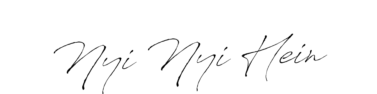 Also we have Nyi Nyi Hein name is the best signature style. Create professional handwritten signature collection using Antro_Vectra autograph style. Nyi Nyi Hein signature style 6 images and pictures png