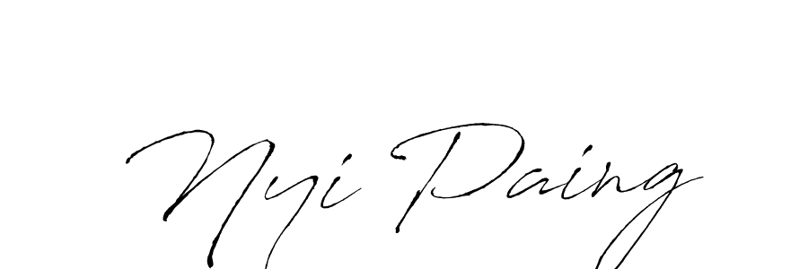 Also we have Nyi Paing name is the best signature style. Create professional handwritten signature collection using Antro_Vectra autograph style. Nyi Paing signature style 6 images and pictures png