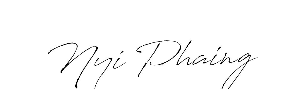 Also You can easily find your signature by using the search form. We will create Nyi Phaing name handwritten signature images for you free of cost using Antro_Vectra sign style. Nyi Phaing signature style 6 images and pictures png