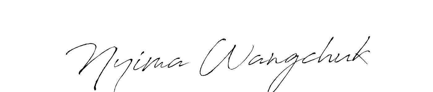 Make a beautiful signature design for name Nyima Wangchuk. With this signature (Antro_Vectra) style, you can create a handwritten signature for free. Nyima Wangchuk signature style 6 images and pictures png