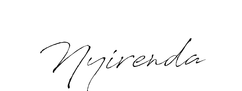 Make a beautiful signature design for name Nyirenda. With this signature (Antro_Vectra) style, you can create a handwritten signature for free. Nyirenda signature style 6 images and pictures png