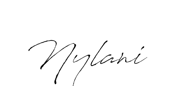 if you are searching for the best signature style for your name Nylani. so please give up your signature search. here we have designed multiple signature styles  using Antro_Vectra. Nylani signature style 6 images and pictures png