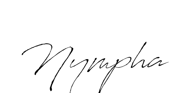 Design your own signature with our free online signature maker. With this signature software, you can create a handwritten (Antro_Vectra) signature for name Nympha. Nympha signature style 6 images and pictures png