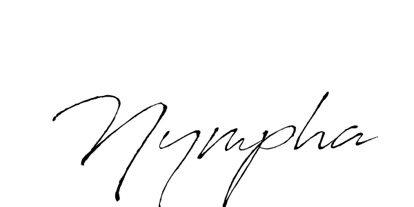 Design your own signature with our free online signature maker. With this signature software, you can create a handwritten (Antro_Vectra) signature for name Nympha. Nympha signature style 6 images and pictures png