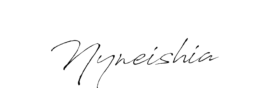 How to make Nyneishia signature? Antro_Vectra is a professional autograph style. Create handwritten signature for Nyneishia name. Nyneishia signature style 6 images and pictures png