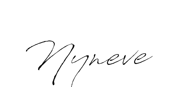 You should practise on your own different ways (Antro_Vectra) to write your name (Nyneve) in signature. don't let someone else do it for you. Nyneve signature style 6 images and pictures png