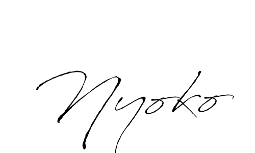 Make a beautiful signature design for name Nyoko. Use this online signature maker to create a handwritten signature for free. Nyoko signature style 6 images and pictures png