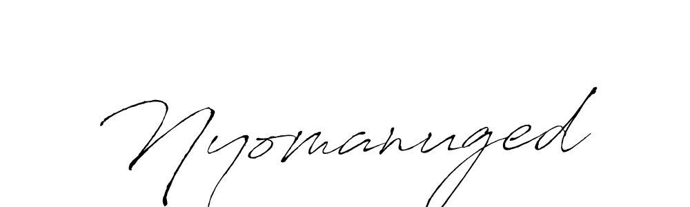 if you are searching for the best signature style for your name Nyomanuged. so please give up your signature search. here we have designed multiple signature styles  using Antro_Vectra. Nyomanuged signature style 6 images and pictures png