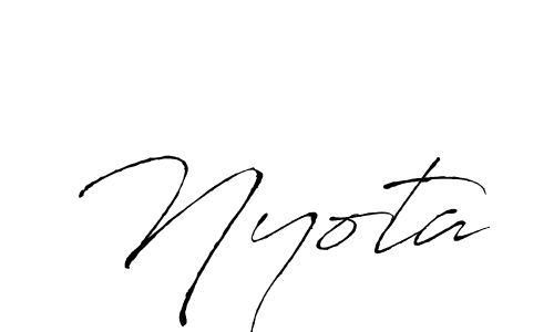 Antro_Vectra is a professional signature style that is perfect for those who want to add a touch of class to their signature. It is also a great choice for those who want to make their signature more unique. Get Nyota name to fancy signature for free. Nyota signature style 6 images and pictures png