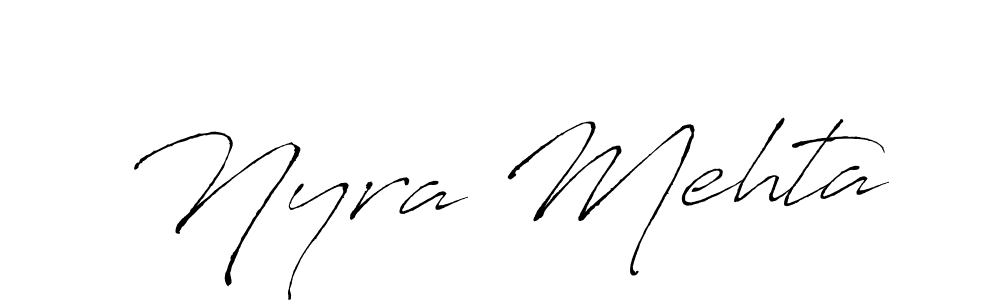 Antro_Vectra is a professional signature style that is perfect for those who want to add a touch of class to their signature. It is also a great choice for those who want to make their signature more unique. Get Nyra Mehta name to fancy signature for free. Nyra Mehta signature style 6 images and pictures png
