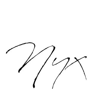 The best way (Antro_Vectra) to make a short signature is to pick only two or three words in your name. The name Nyx include a total of six letters. For converting this name. Nyx signature style 6 images and pictures png