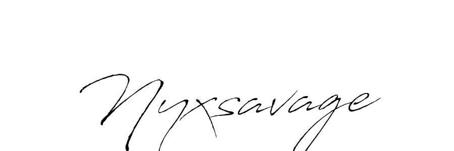 Nyxsavage stylish signature style. Best Handwritten Sign (Antro_Vectra) for my name. Handwritten Signature Collection Ideas for my name Nyxsavage. Nyxsavage signature style 6 images and pictures png