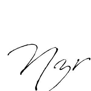 How to make Nzr name signature. Use Antro_Vectra style for creating short signs online. This is the latest handwritten sign. Nzr signature style 6 images and pictures png