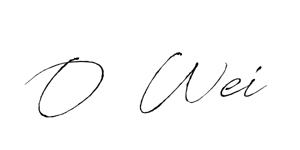 The best way (Antro_Vectra) to make a short signature is to pick only two or three words in your name. The name O  Wei include a total of six letters. For converting this name. O  Wei signature style 6 images and pictures png